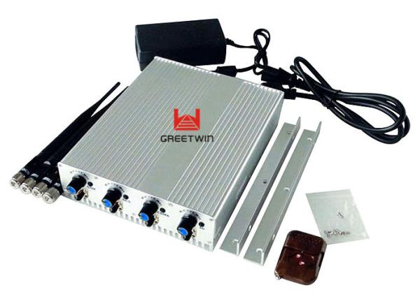 High Power 10W 4G LTE Cell Phone Signal Jammers Large Range Adjustable