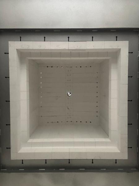 1 Heating Zone Vertical Elevator Furnace For Magnetic Materials
