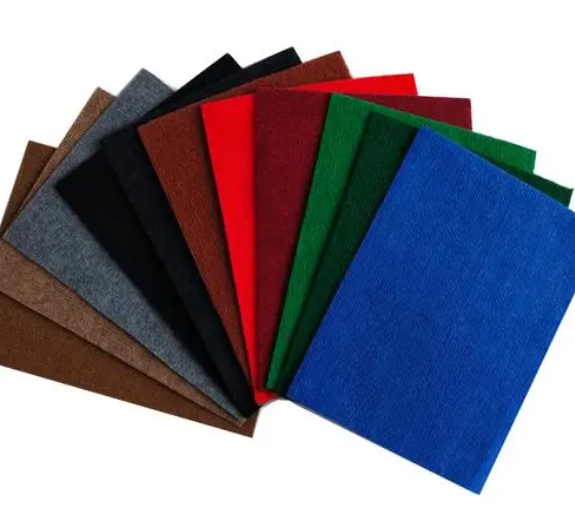 Цветная игла пробитая нетканая канцелярская ковер игла пробитая нетканые ткани