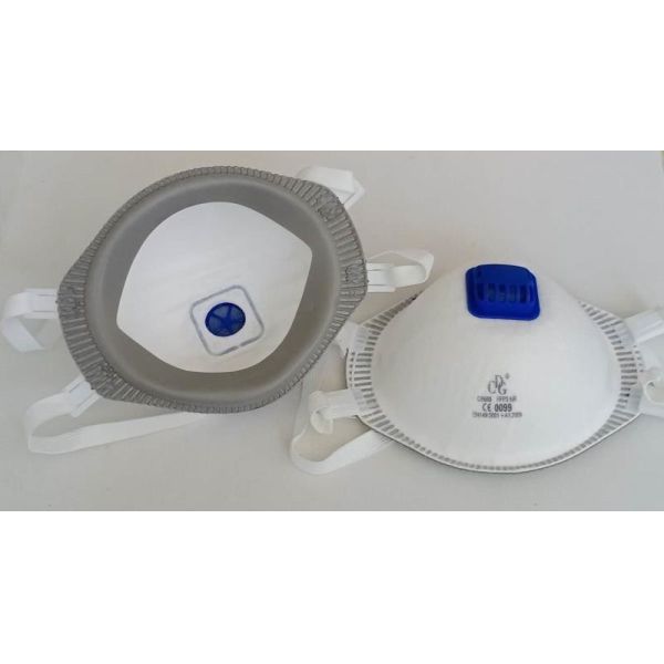 4 Plies Cup Shape Adult Headwear FFP3 Disposable Mask