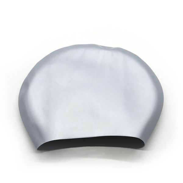 Customizable Waterproof Non-Slip Silicone Swimming Cap for Men, Women, and Children