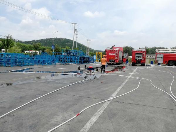 16m/S Tethering Power System Fire Fighting Uav
