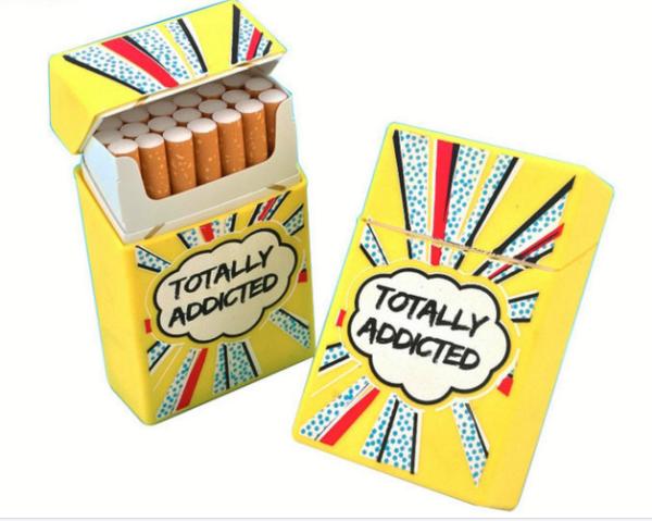 Promotional Printed Logo Silicone Rubber Cover , Silicone Cigarette Box Pack Cover