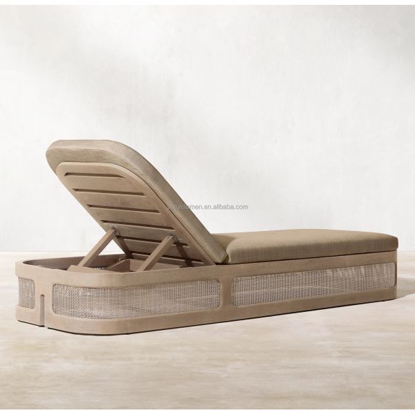 Moisture Proof Waterproof Woven Rope Chair And Teak Wood Table For Garden Sofa Set