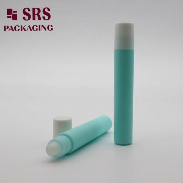8ml White PP PCR Plastic Roll On Bottle For Eye Care with Screw on Closure