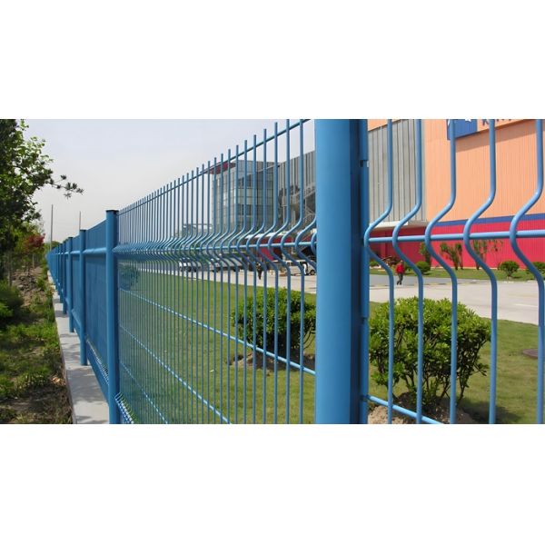 3D Curved Fence Peach Post Fence