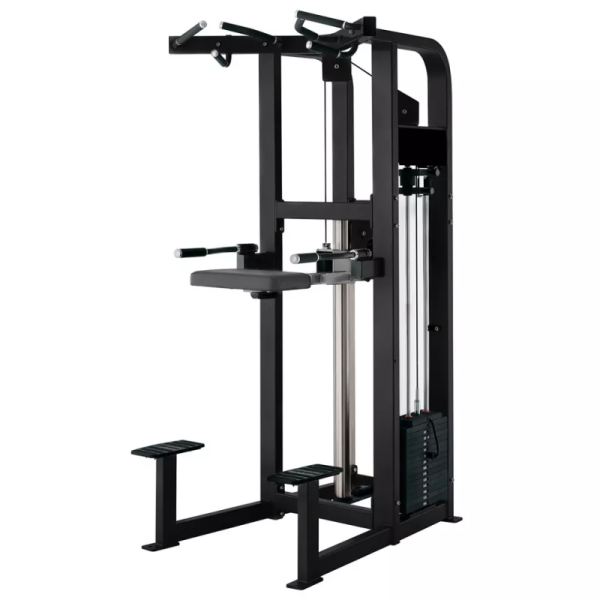 Steel Dip/Chin Assisted Chin Pull Up Machine for Strength Training in Commercial Gym