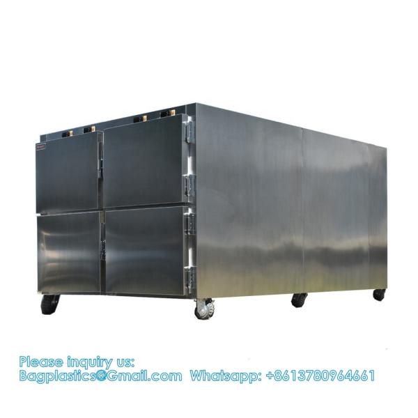 CE Approved 4 Rooms Dead Body Refrigerator Mortuary Body Mortuary Chamber Manufacture