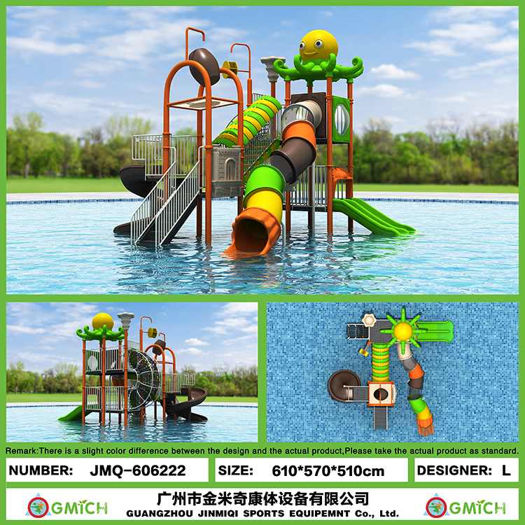 Environment Friendly Material Outdoor Water Park Spray Slides Sets Cheap and Nice Water Play Equipment