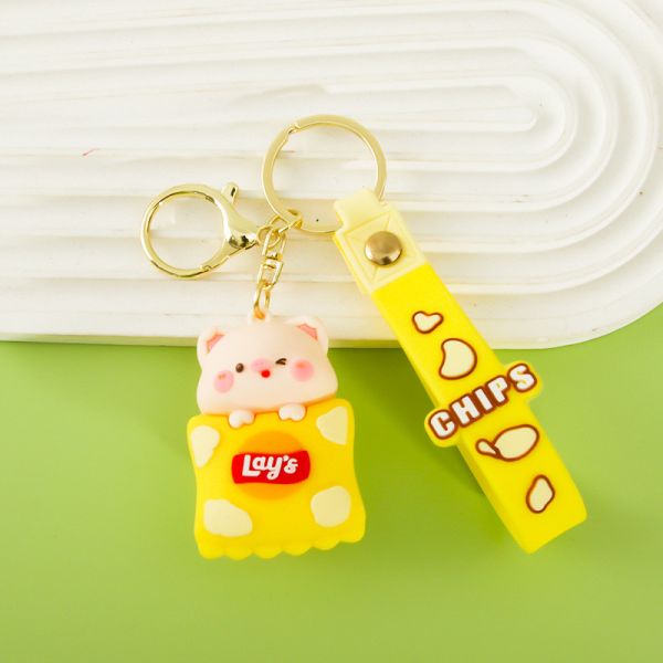 Панда на заказ ключевая цепочка заклинания для девочек дети резиновые сумки для животных рюкзак заклинание подвеска