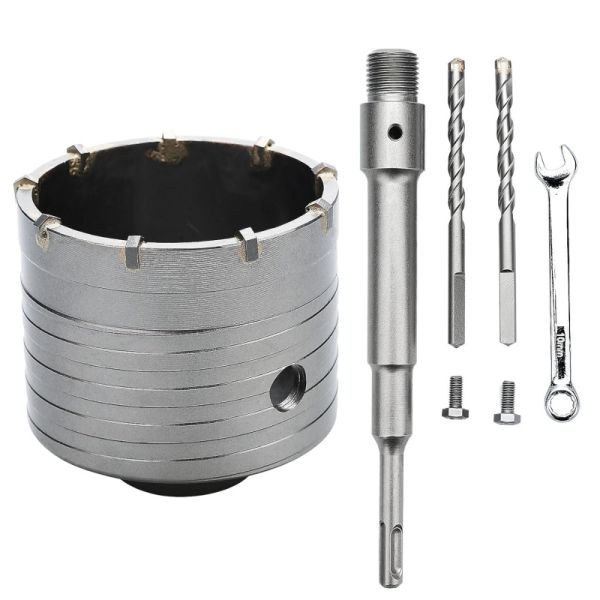 Professional 3-1/8 Inch Brick Hole Saw | Flush-Mount Wall Box Core Bit with SDS Arbor