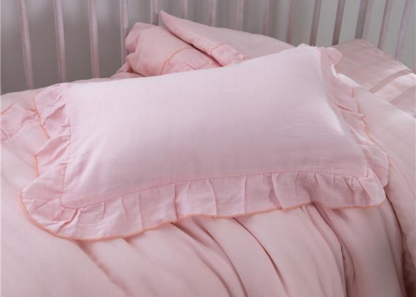 Size Adjustable 5 Pcs Modern Crib Bedding Sets Double Gauze / Cotton Ruched