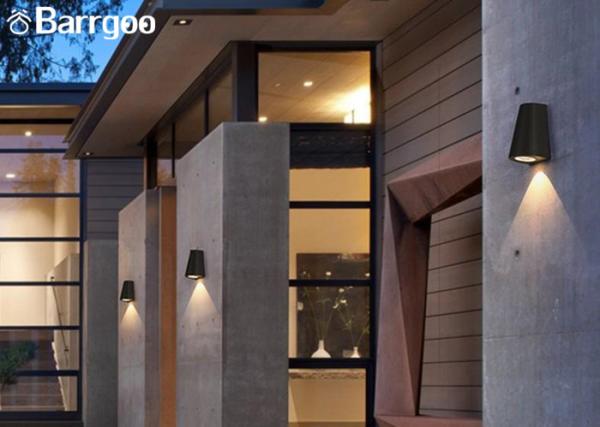 5W Round Twin Up Down LED Outdoor Wall Mounted Wall Lights For Porch Pathway