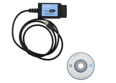 USB V1.4 Plastic EOBD CANBUS Scanner ELM327 OBD2 Diagnostic Interface with FT232RL Chip Software V2.1