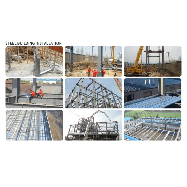 OEM ODM Durable Light Steel Frame Construction Metal Building Auto Repair Shop