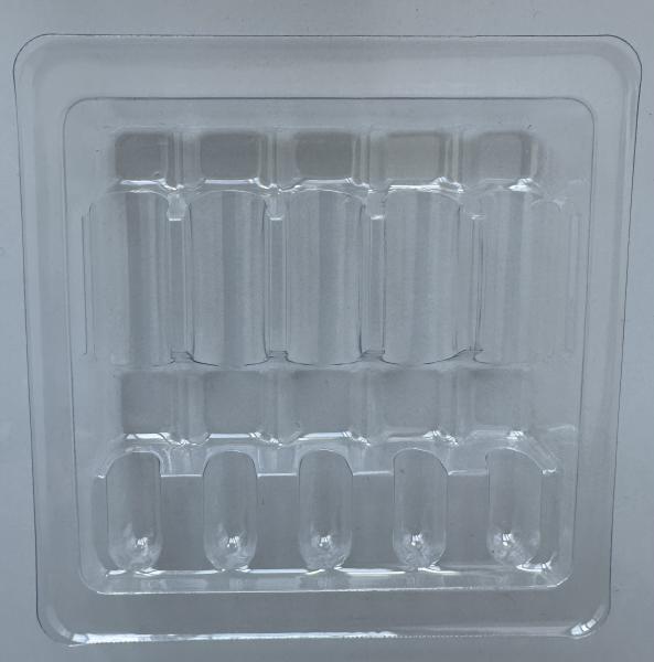 PET Fragile Goods Packaging Tray Glass Bottle Fixed Packaging Tray Water Injection 1ml 2ml 5ml 10ml 5 Pack