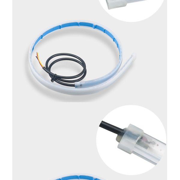 Couleur 300mm de bande à tube en ruban du phare LED de voiture de secours double 450mm 600mm