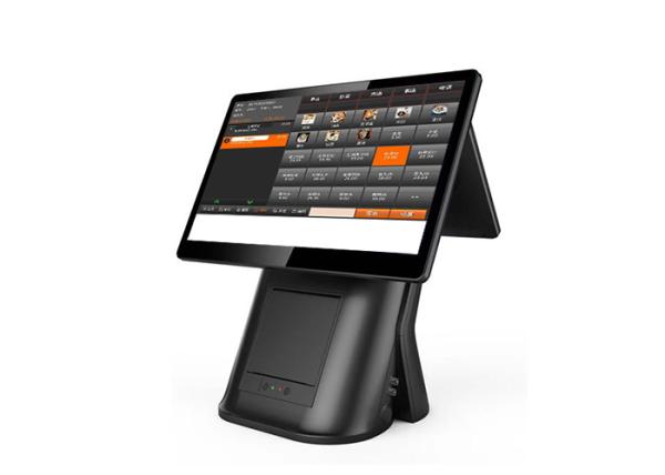 Single / Double Display Point Of Sale Pc 15 Inch Touch Screen Plastic Aluminium Body