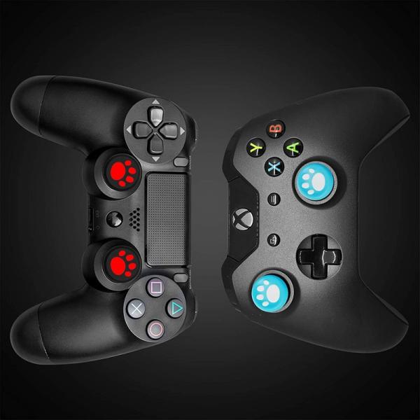Protective Thumb Grips Replacement Cat Claw Joystick Silicone Cat Stick Analog Cover Compatible With PS 5/4/3/2 Xbox 360/One