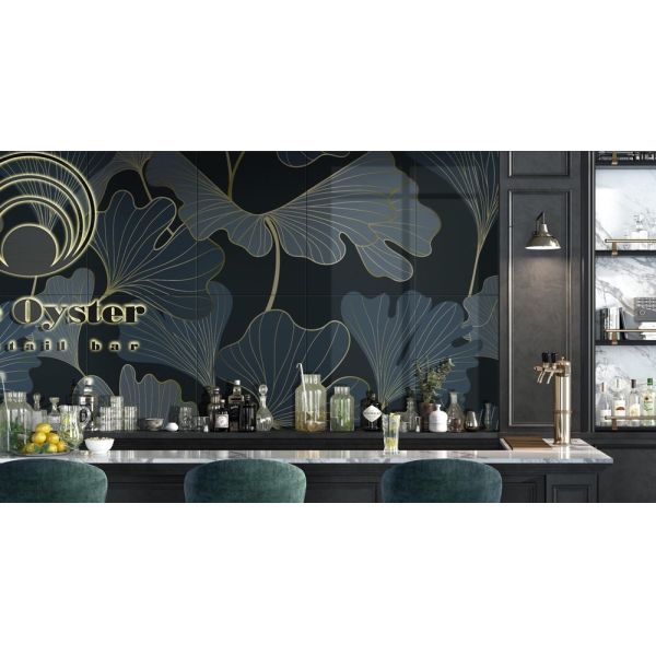 400x1200mm Wear-Resistant Green Yellow Porcelain Tiles AAA Grade
