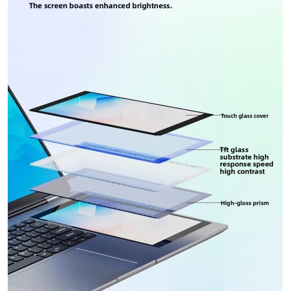 Aether Customizable 15.6Inch 7Inch Touch Screen Student Laptop Intel Celeron QuadCore SSD DDR4 Win 10 11 English IPS Camera