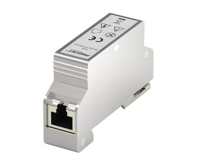 DIN Rail Industrial Zinc Alloy 10kv Surge Protector 110W Output For PoE Wires