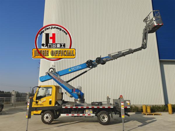 25m Aerial Lift Truck Aerial Work Platform With Telescopic Boom Truck Mounted Aerial Working Platform With Bucket