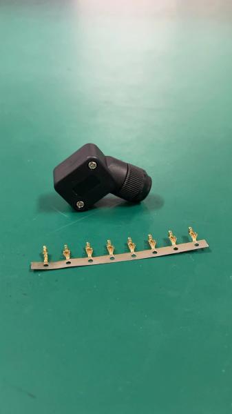 Fast 9PIN Servo Motor Connector Panel Mount Crimp/Solder Type AWG18-24 1000M Insulation Resistance