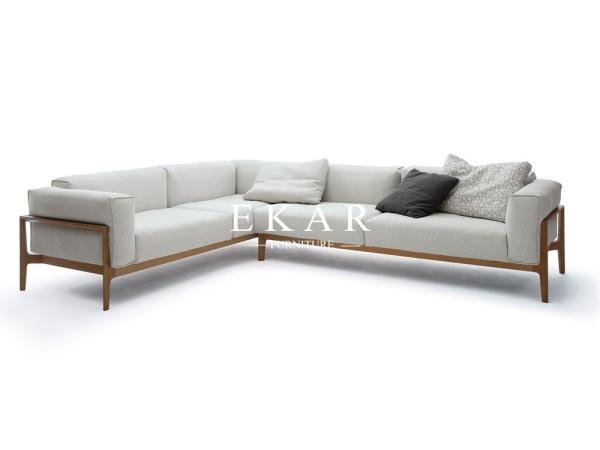 European Modern Simple Style 2018 Latest Living Room Furniture Fabric or Leather Sectional Sofa Sets