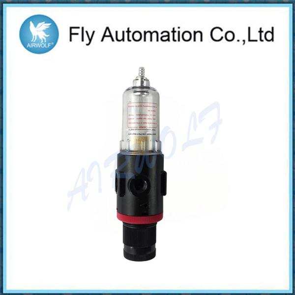 Pneumatic Black Air Compressor Filter Regulator Aluminum Alloy 1 / 4 0.26kg