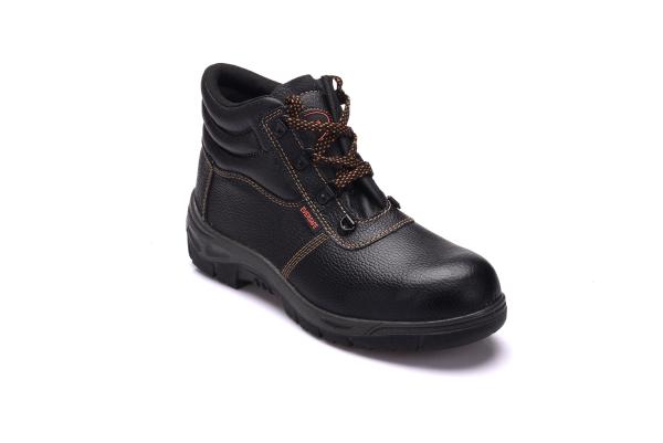 Pu Injection Hig Cut Work Safety Shoes Breathable With Wide Steel Toe Cap