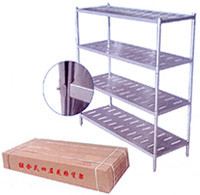 Adjustable Durable four Tier Stainless Steel Shelving Units For Hotel