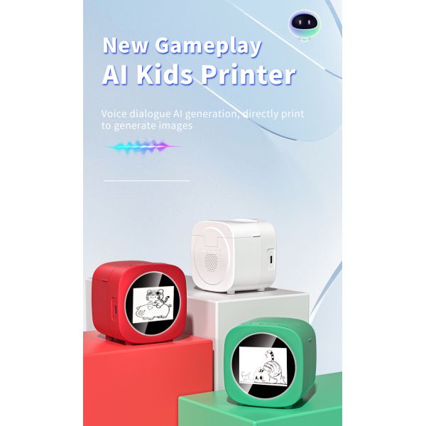 X16 Inkless Mini AI Printer Portable Text Sticker Label Printing