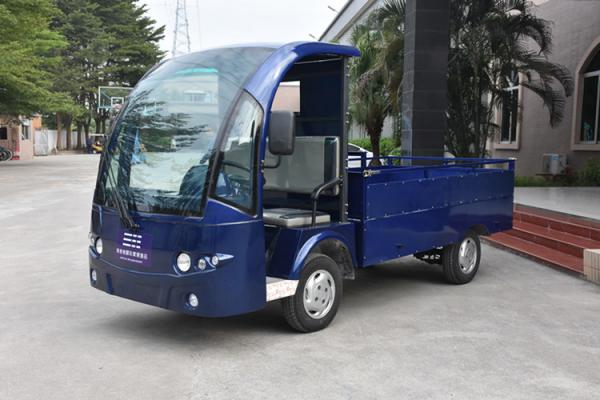 500kg Payload Cargo Box 2 Seater Electric Utility Vehicle With DC Motor Light Weight