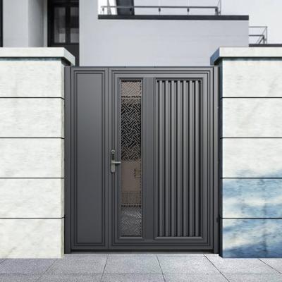 ISO Retractable Canopy Aluminium Entry Gates Weather Resistant Modern And Sleek