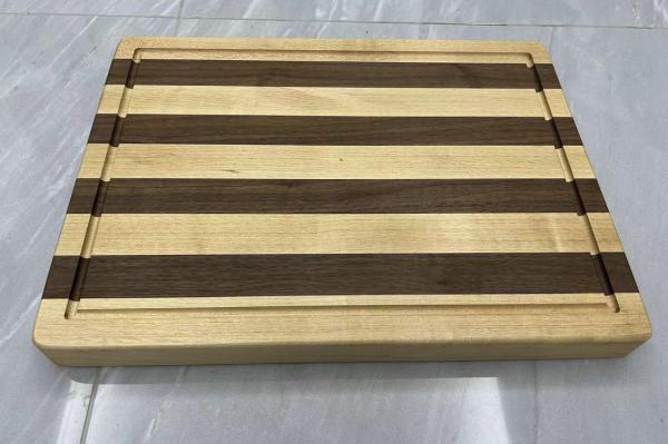 Tabela de corte de madeira de noz preta Tabela de corte de noz 600x450x38mm 500x380x35mm