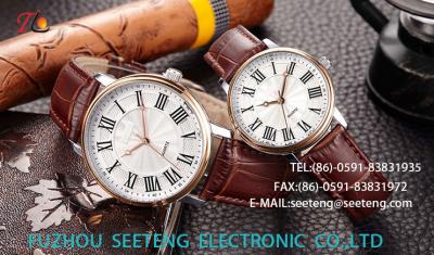 WHOLESALE PU STRAP AND ALLOY CASE QUARTZ  WATCHES  CLASSICAL COUPLE  WATCH