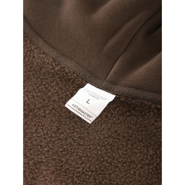 Más barato de gran tamaño hombres pesados suéteres sencillos de alta calidad calle de color sólido básico en blanco coser grueso algodón confortable sudadera