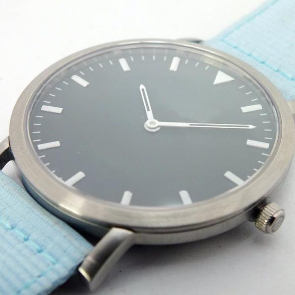 Newest fashion stainless case , nylon strap watch,nylon watches 2014-light blue
