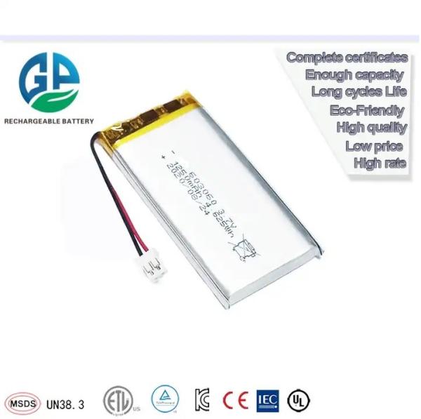 High Discharge Rate Battery 603048 Rechargeable 3.7 V 900mah Lipo Lithium Polymer Battery Pack RoHS