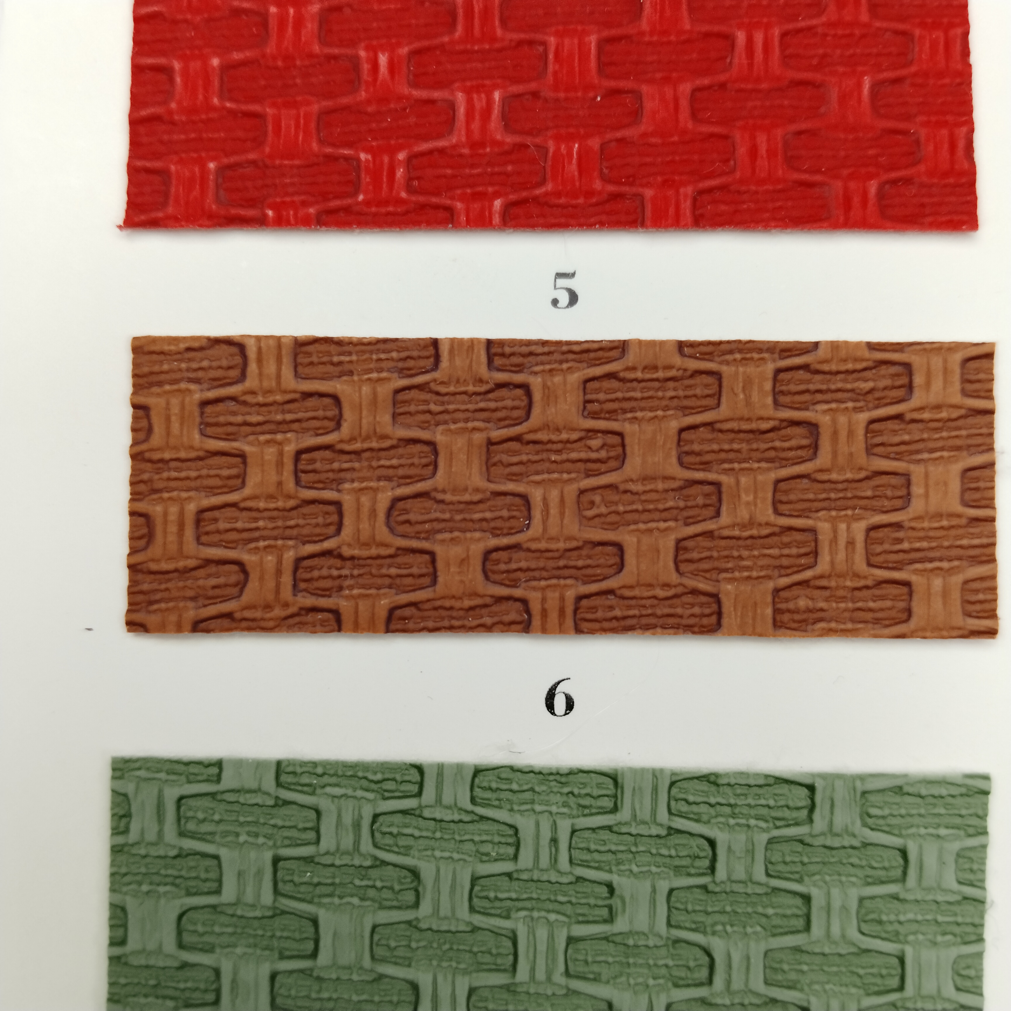 Classic Basketweave Embossed PVC Decorative Leather 3D Woven Pattern Synthetic Leather for Furniture