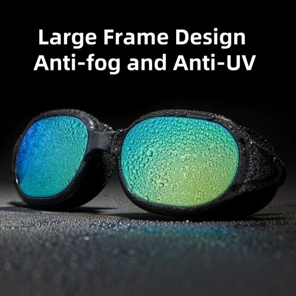 82g Light Weight Square Swimming Goggles Clear Vision Adult Water Goggles
