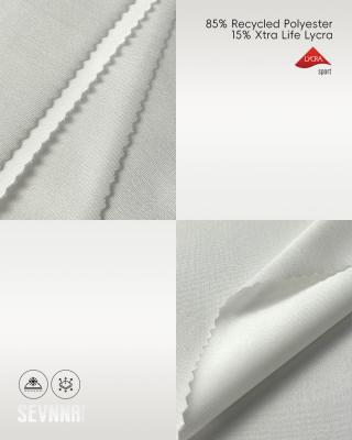 Tissu Lycra extensible léger, 85% polyester recyclé