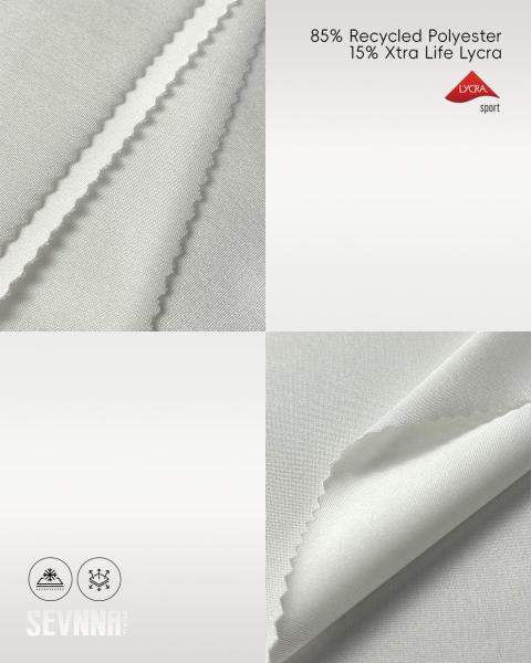 Tissu Lycra extensible léger, 85% polyester recyclé