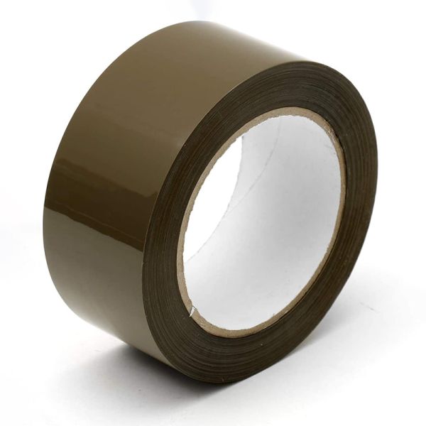 Customized Brown BOPP Packing Tape Single Sided Acrylic Non-Toxic Durable Waterproof Closure for Sealing Cartons Safety First