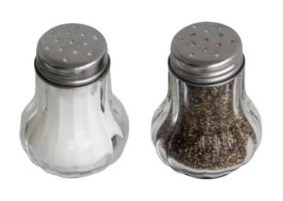 Bottler de vidro Agitação Agitação de sal e pimenta personalizada 25g