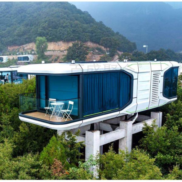 Стандартный план Солнечный космический капсульный дом Роскошные современные дома в стиле лагерей