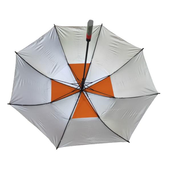 Respiradouro do guarda-chuva do golfe das duplas camada forte com Logo Prints