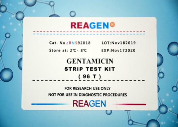 High Sensitivity Gentamicin Strip Test Kit No Sample Preparation Required