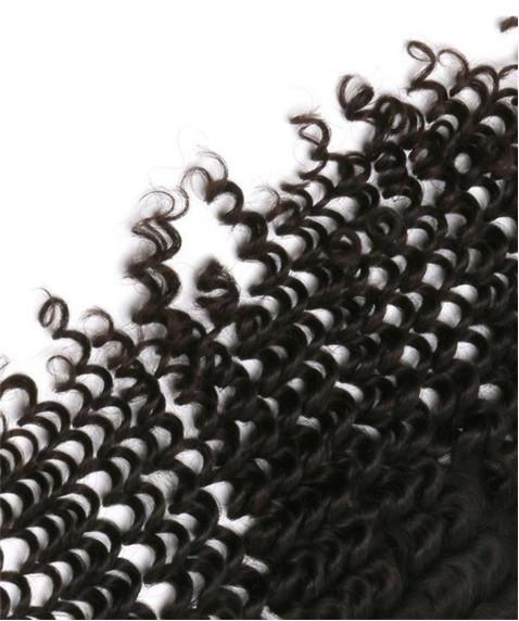 Silk Base Deep Wave Lace Frontal Unprocessed Human Hair Lace Closure Piece